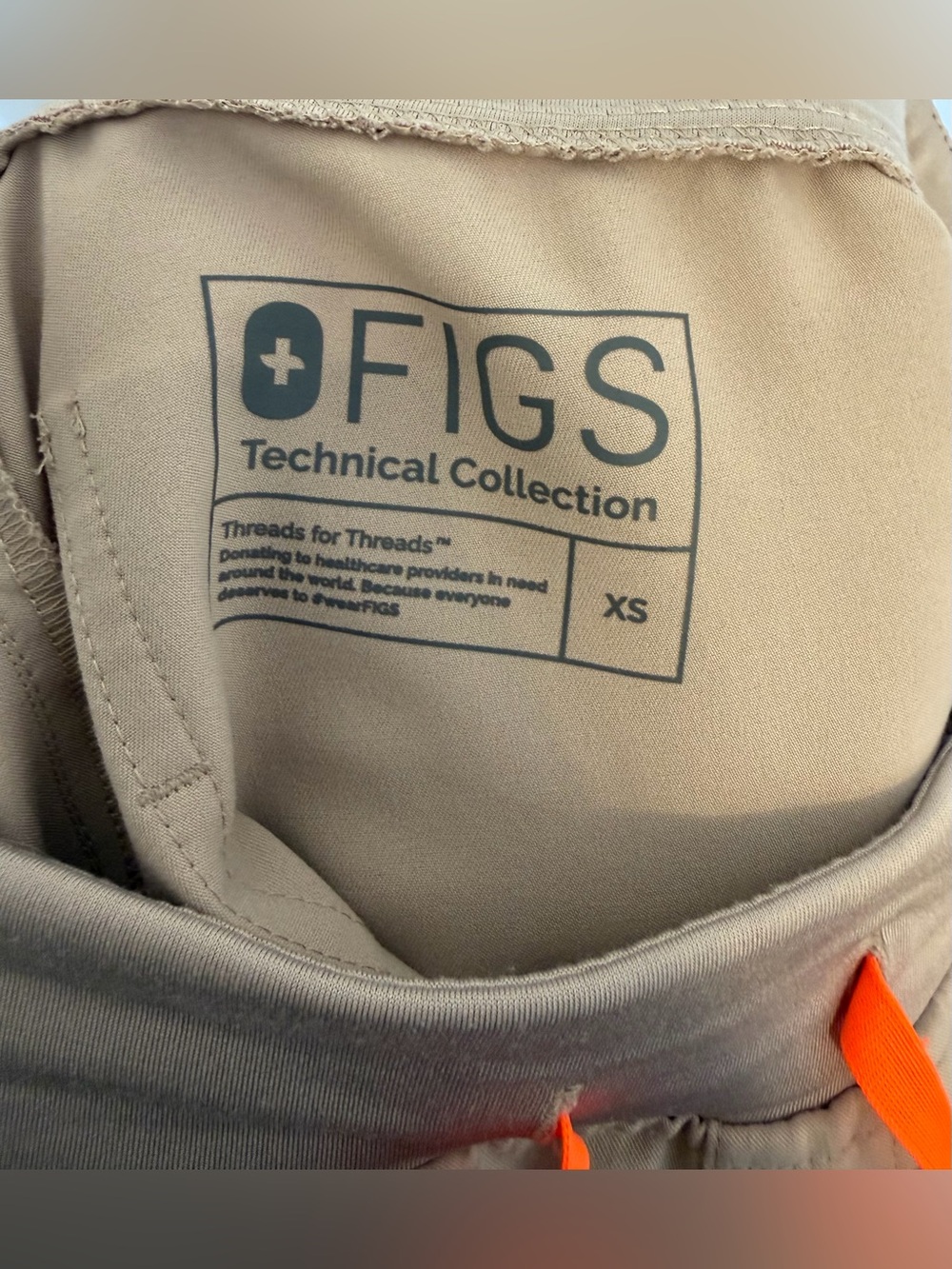Figs Women's Zamora Jogger Scrub Bottoms, Beige-Gray, Size XS - Picture 8 of 11